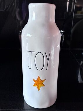 Rae Dunn White Ceramic Base with Black Logo Stamp